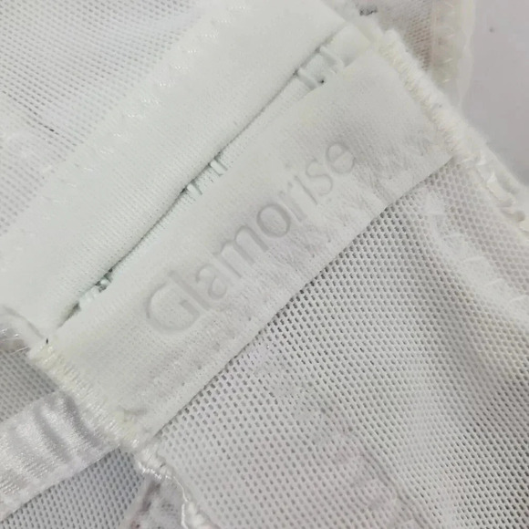 Women's GLAMORISE Full Figure Coverage MagicLift Wireless Bra White CH490 SZ 42C - Picture 5 of 8